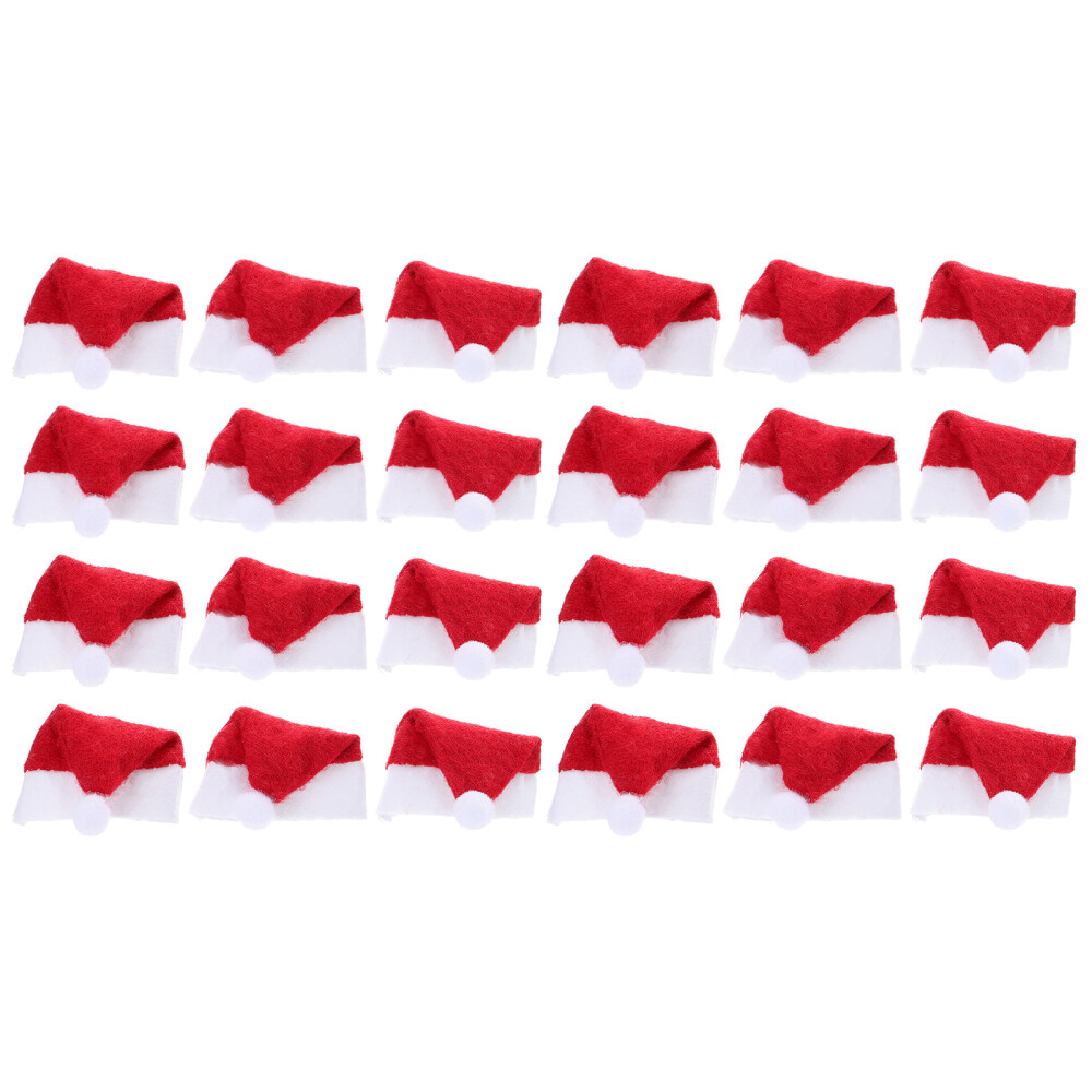 24 Pcs Adorable Lollipop Hat Mini Christmas Hats Tiny Party