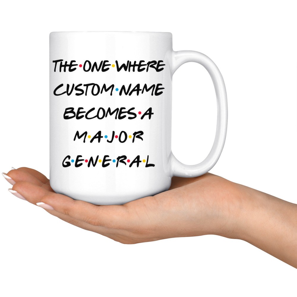 Personalized Major General Coffee Mug Major General Promotion Present Best Major