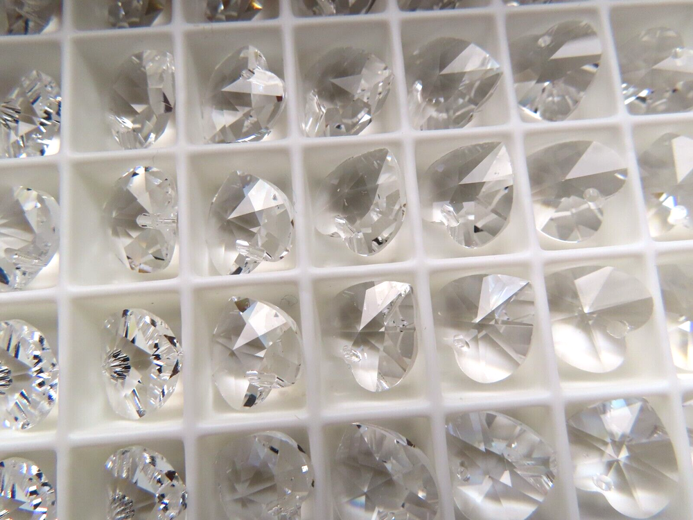 24 Swarovski Crystal Heart Pendants 10.3x10mm #6202