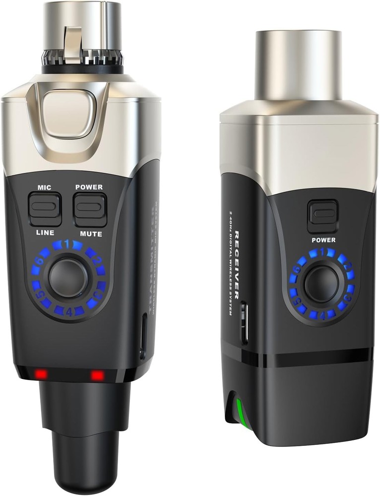 Xvive U3 Wireless XLR Mic System 2.4GHz Transmitter Receiver Plug & Play