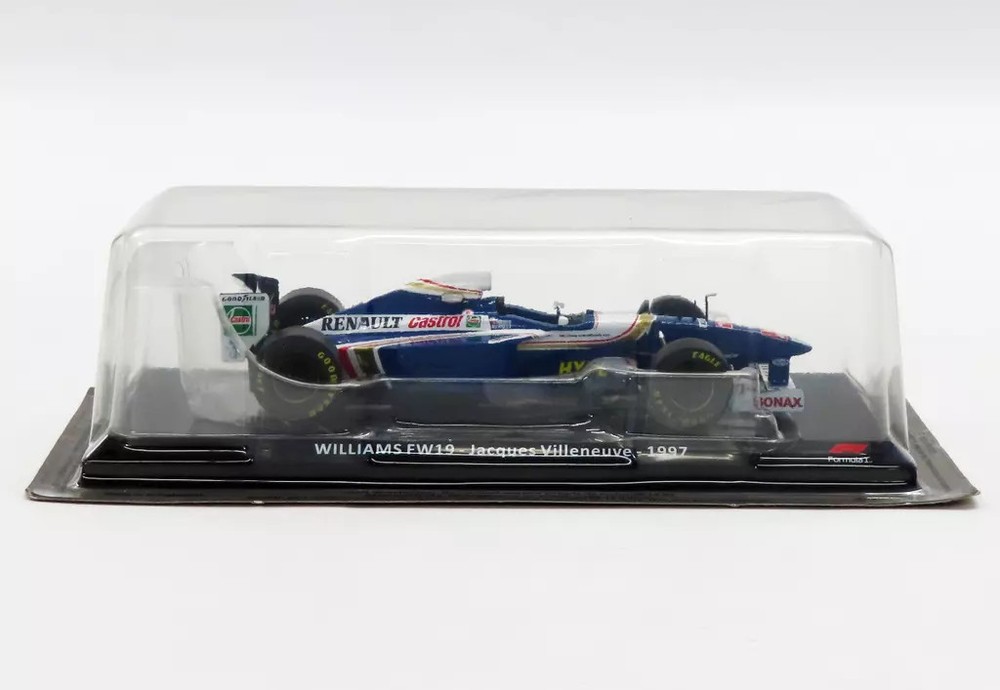 Minicar 1/24 Williams Fw19 Jacques Villeneuve 1997 3 Blue White Gold Biglyweekly
