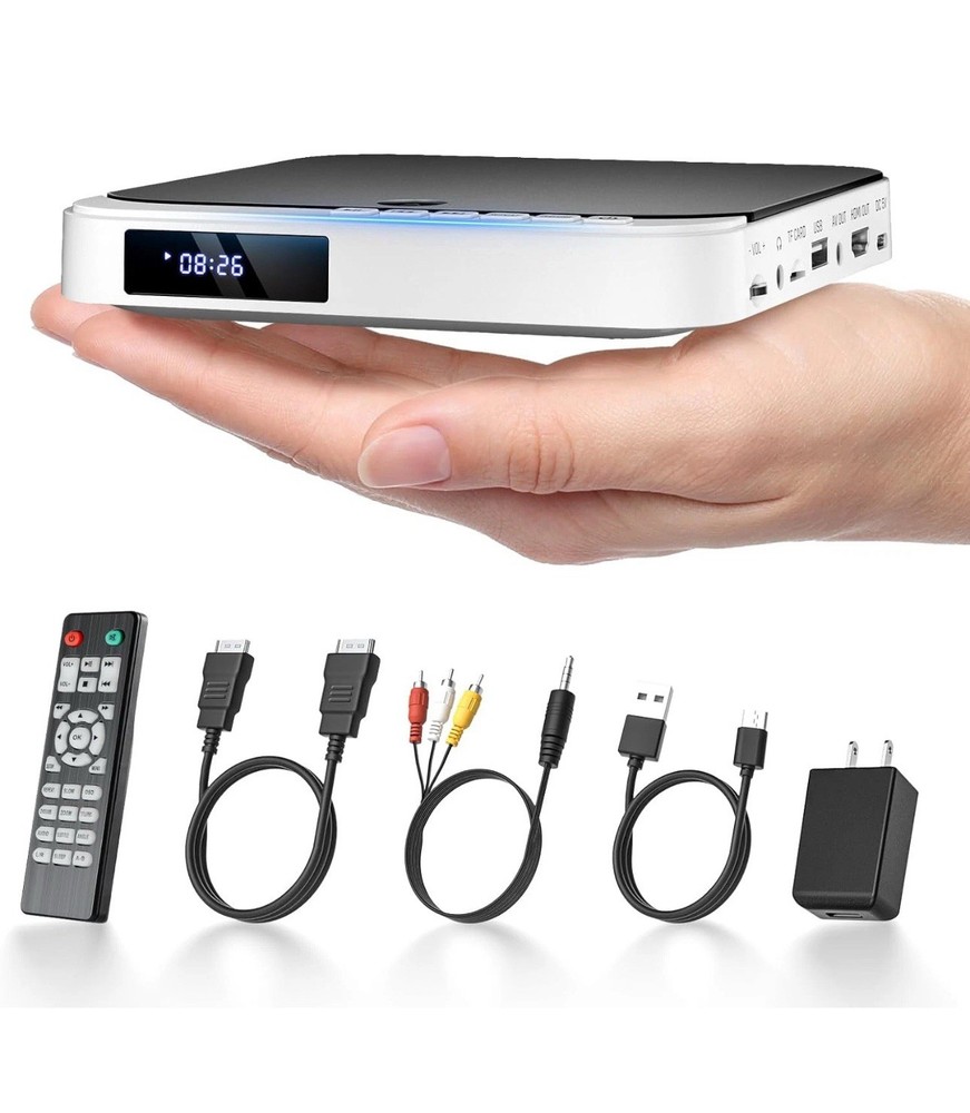 Compact All-Region 1080P HDMI DVD Player for TVs