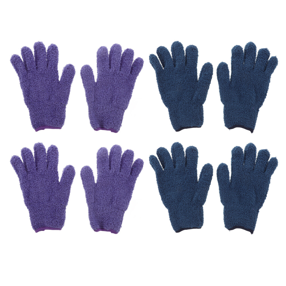 4 Pcs Truck Auto Gloves Microfiber Plant Dusting Medium Wipes