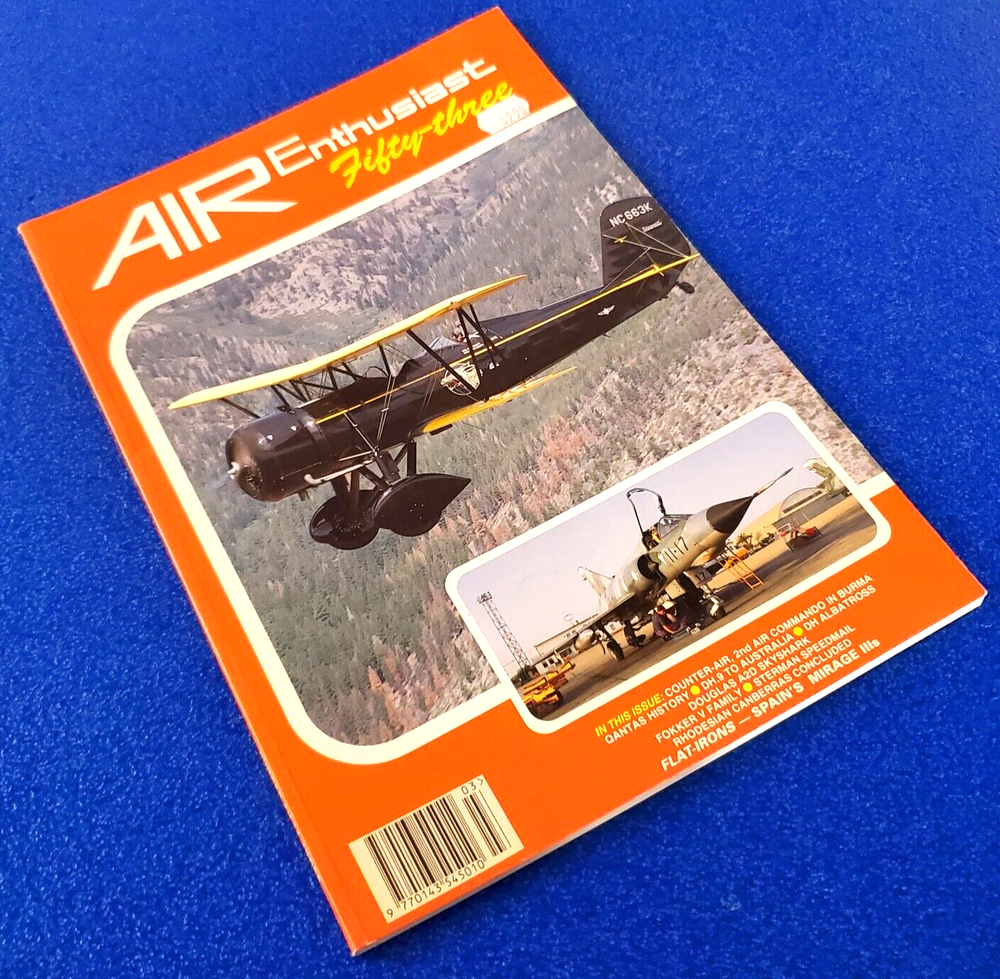 1993 - AIR ENTHUSIAST FIFTY THREE HISTORIC AVIATION JOURNAL AIRCRAFT MAGAZINE