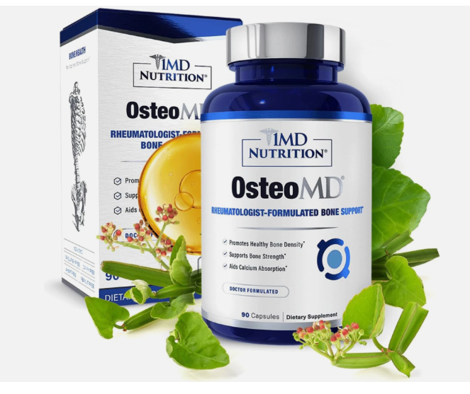 1MD Nutrition OsteoMD for Comprehensive Support - Supplement for Women and Men -