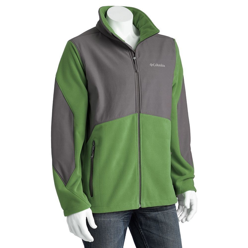 Columbia Men's Nordic Trekker Fleece Jacket XL Green - New & Cozy