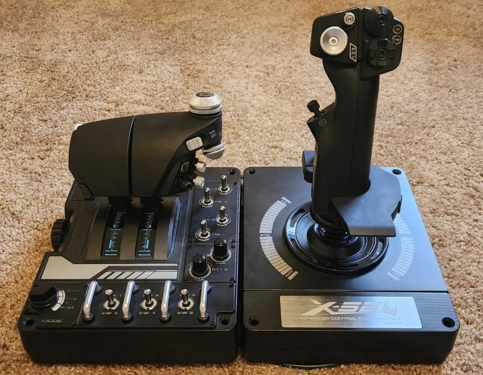 USED - Good! - Logitech X56 H.o.t.a.s. Throttle and Stick Simulation Controller