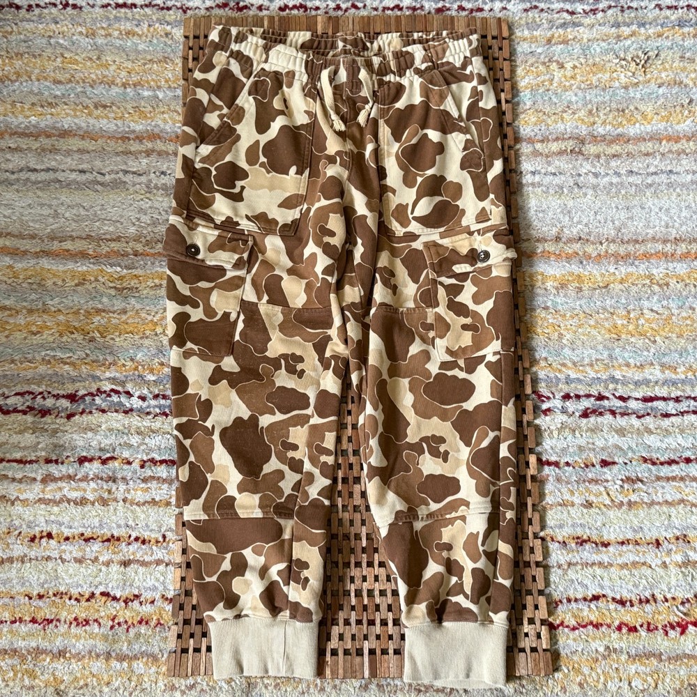 L.L. Bean x Todd Snyder Desert Khaki Camo Cargo Joggers Tan Brown Men's Medium M