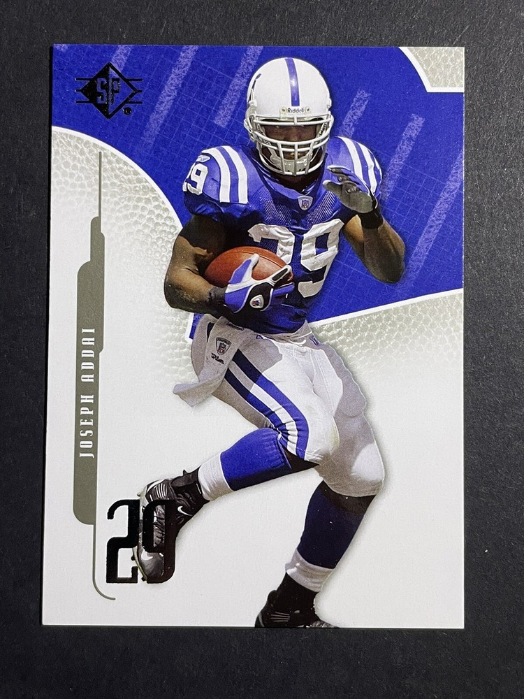 2008 SP Authentic Joseph Addai Card #30 - Indianapolis Colts