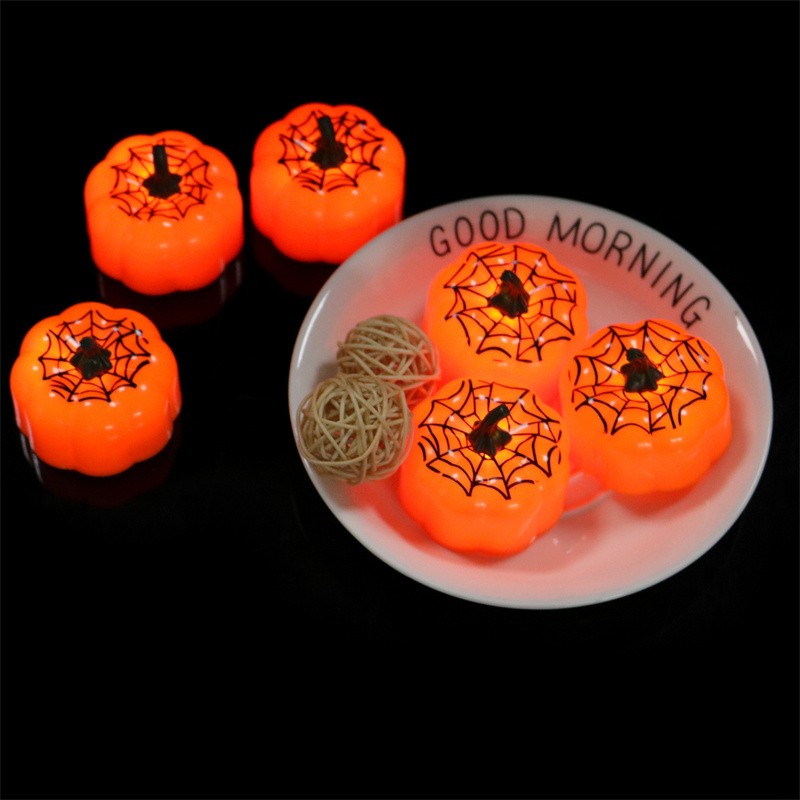 12-Piece LED Pumpkin Lantern Lights for Halloween Party Home Decor