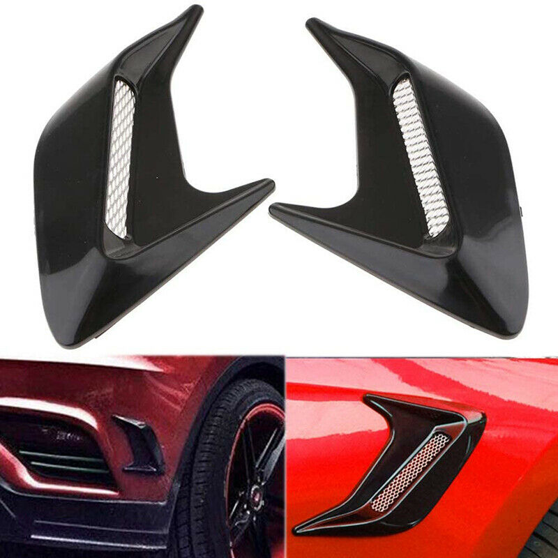 Universal DIY Car Side Air Flow Vent Decor Duct Hood/Fender/Door Grille Cover