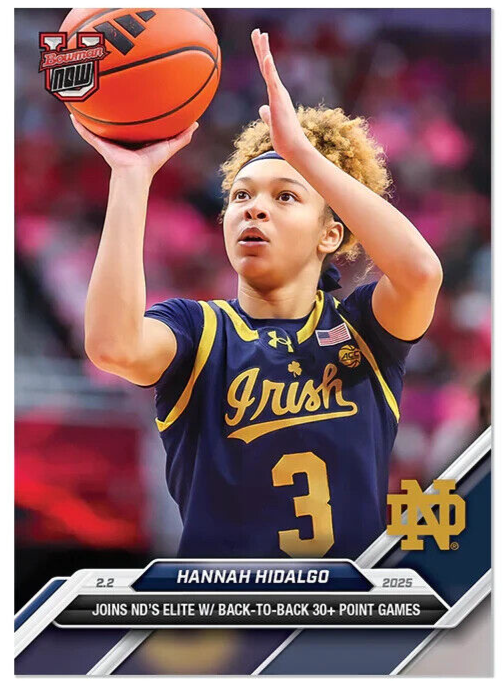 PRESALE 2024-25 Bowman U Now Hannah Hidalgo Back to Back 30+ Point Games #59-image