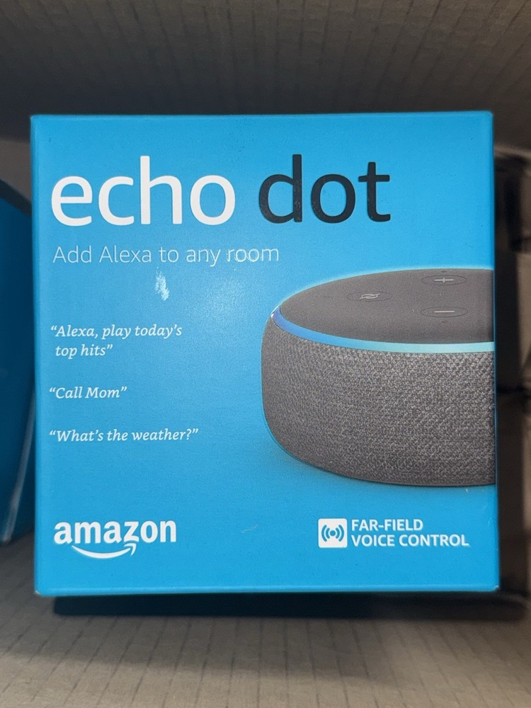 Amazon Echo Dot (3rd Generation) Smart Speaker with Alexa - Charcoal
