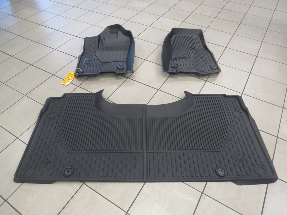 2025 RAM 1500 Crew Cab Black All Weather Floor Mats NEW OEM MOPAR