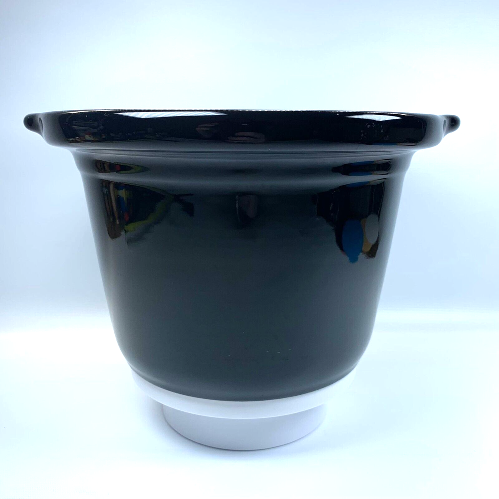 Crockpot Classic Inner Pot Slow Cooker Black Ceramic Round Kitchenware 6 Inches