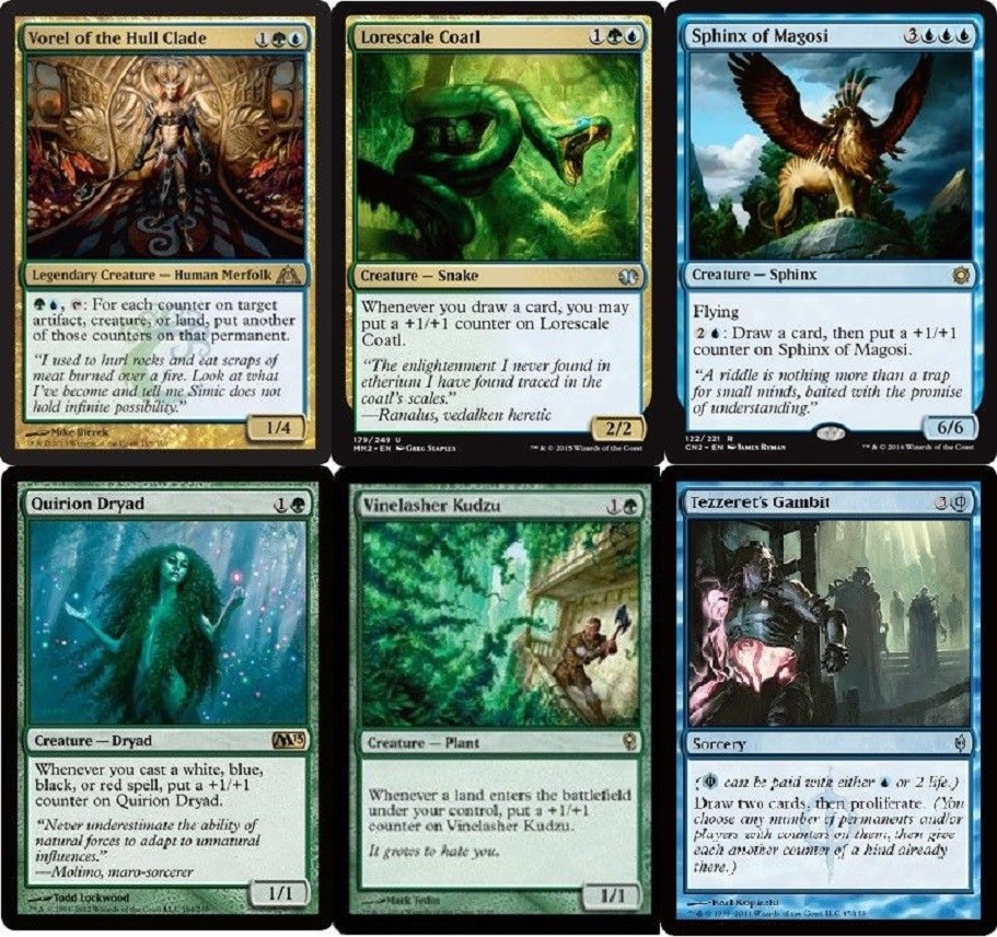 Miracle Grow Blue Green Deck Vorel Coatl MTG Magic Gathering 60 Cards