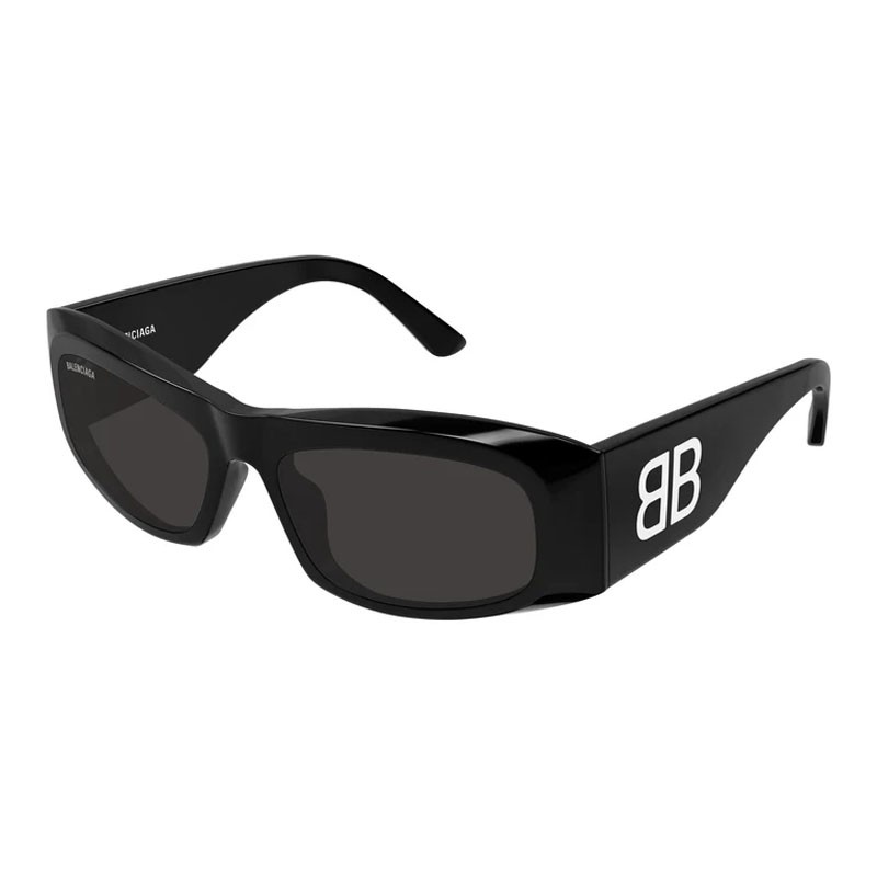 Balenciaga BB0395S 001 Black/Grey 60-18-145 Sunglasses New Authentic