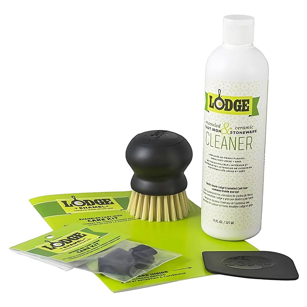 Lodge Cookware Care Kit for Enameled Cast Iron and Ceramic Stoneware, 5 Pc Set