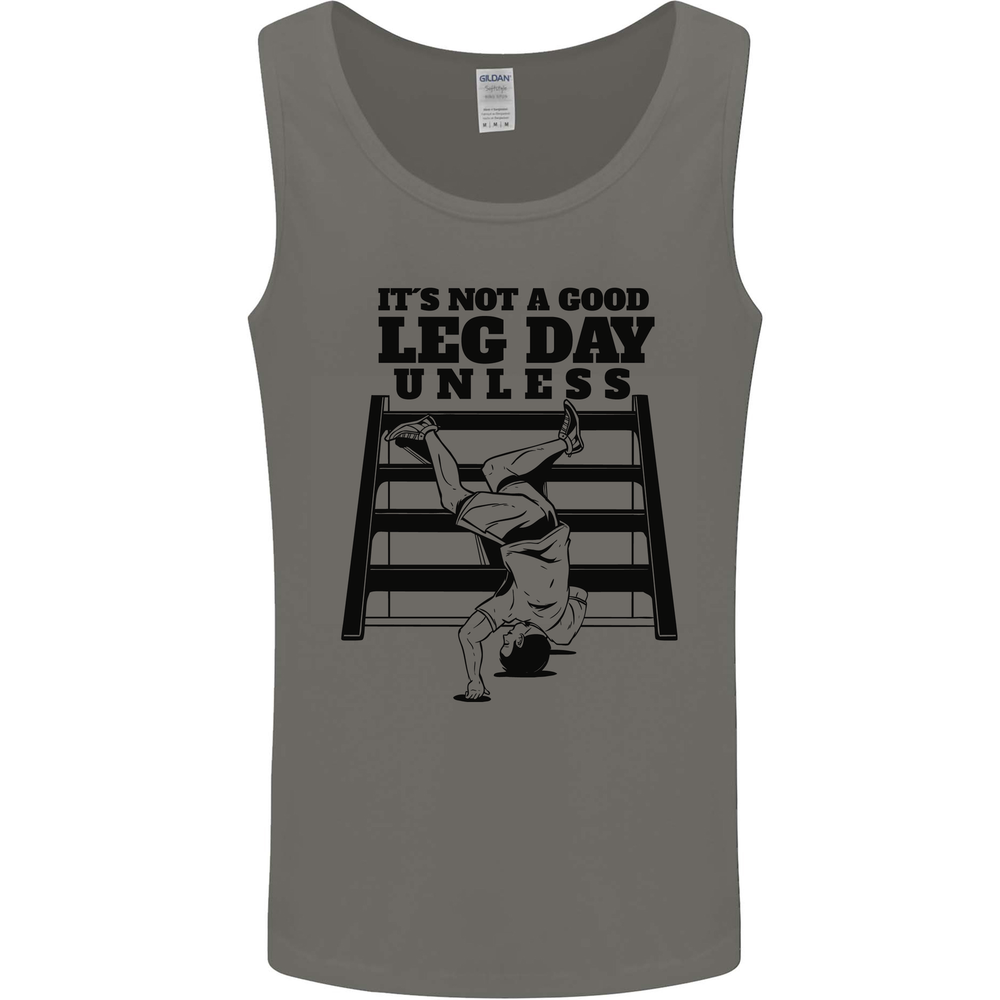 Leg Day Funny Bodybuilding Gym Training Mens Vest Tank Top