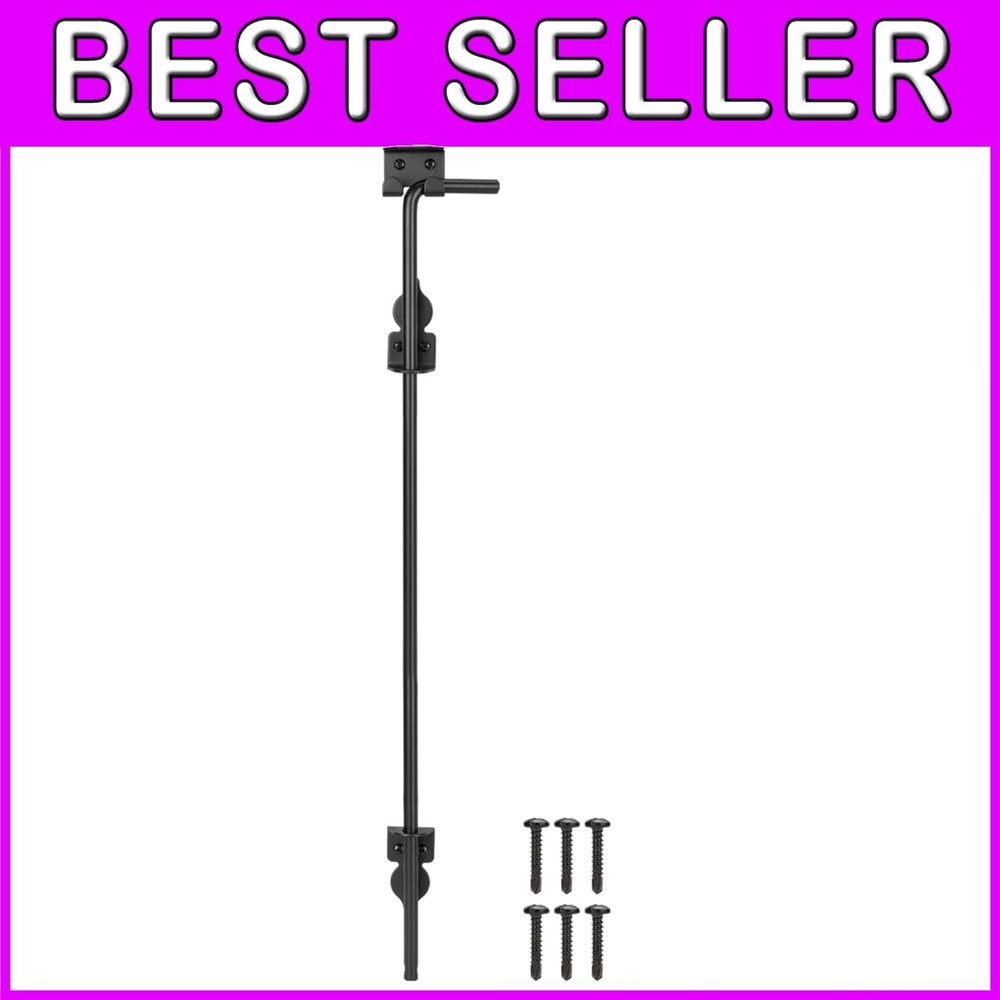 36 Inch Rust-Proof Cane Bolt Gate Latch for Easy Ground Installation