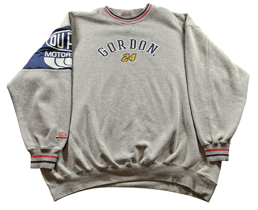 Jeff Gordon Sweatshirt Mens 2XL NASCAR Racing 24 Crewneck DuPont Motorsports