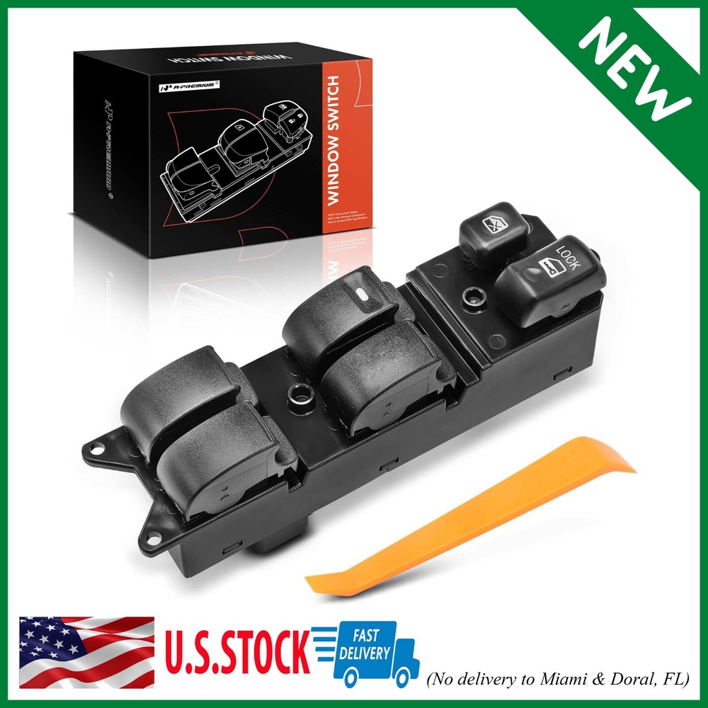 Front Driver Side Electric Master Power Window Switch Compatible with Mitsubishi