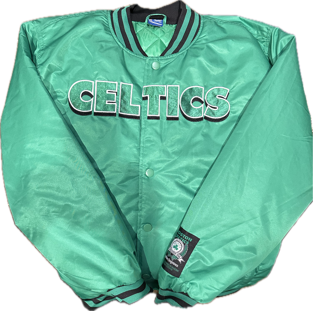 Authentic Ultra GAME NBA Boston Celtics-Embroidered Satin Varsity Jacket-NEW XL