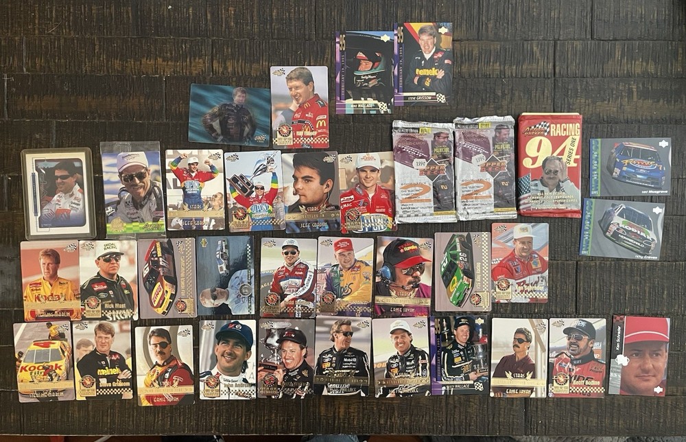 Vtg Action Packed Nascar Card Lot With Dale Earnhardt Jeff Gordon Tony Stewart