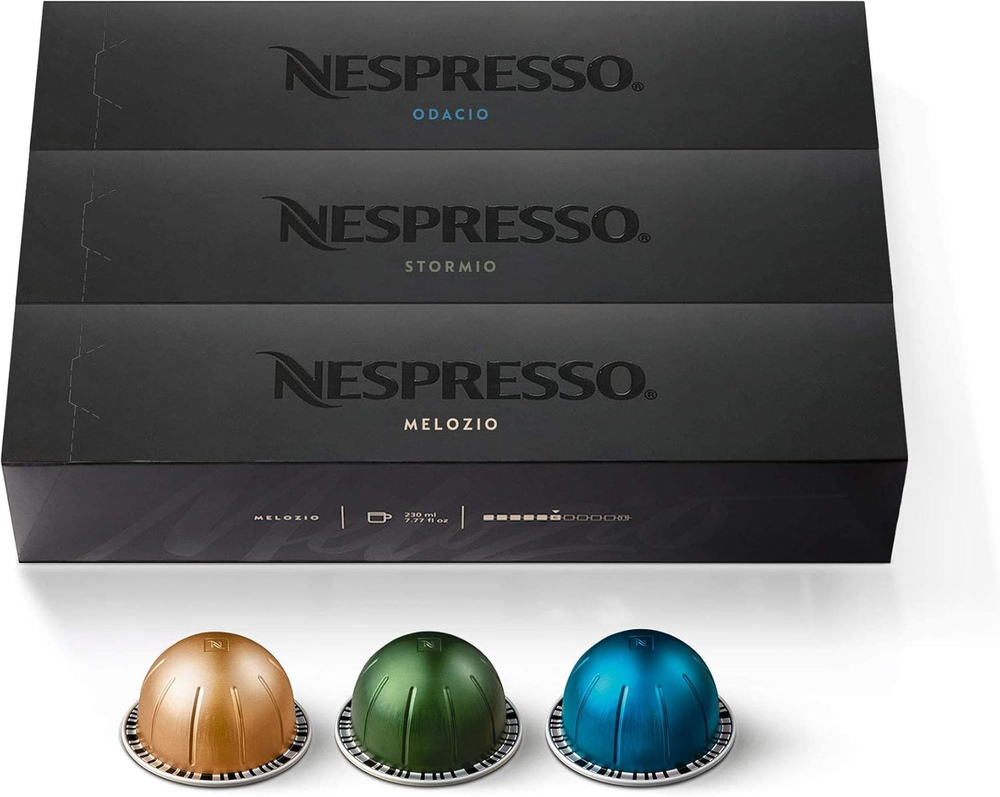 Vertuo Variety Pack: 30 Medium & Dark Roast Coffee Capsules for Rich Flavor