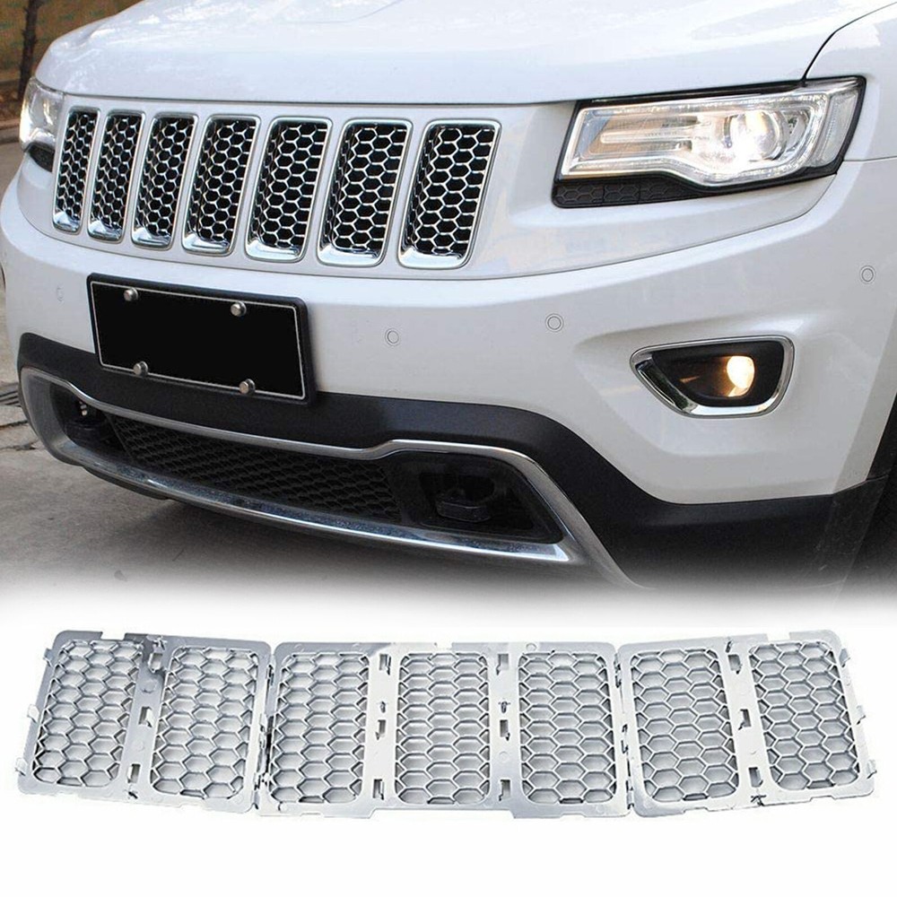 Front Mesh Grill Honeycomb Insert Grille Fit For Jeep Grand Cherokee 14-15-16