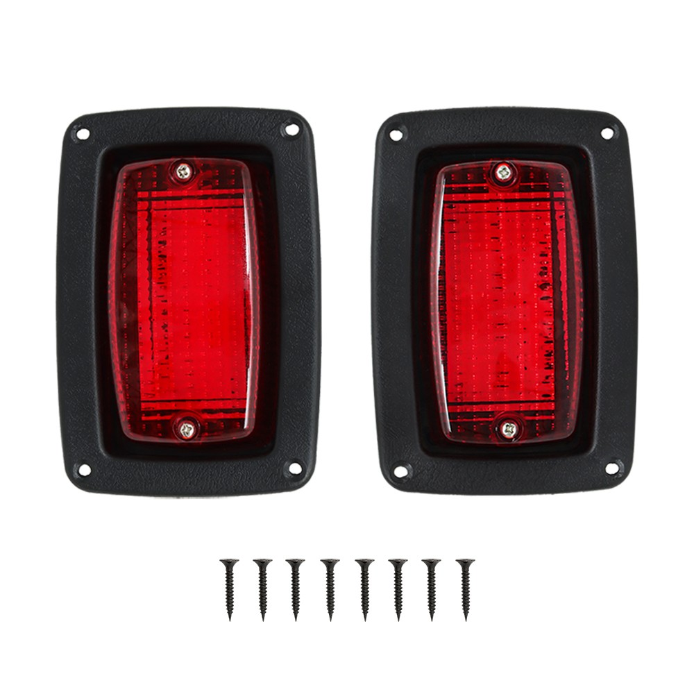 LED Tail Light Kit,2 LED 3 Wire Taillight For Club Car 1982+DC Golf Cart