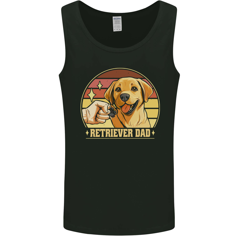 Retriever Dad Funny Fathers Day Dog Mens Vest Tank Top