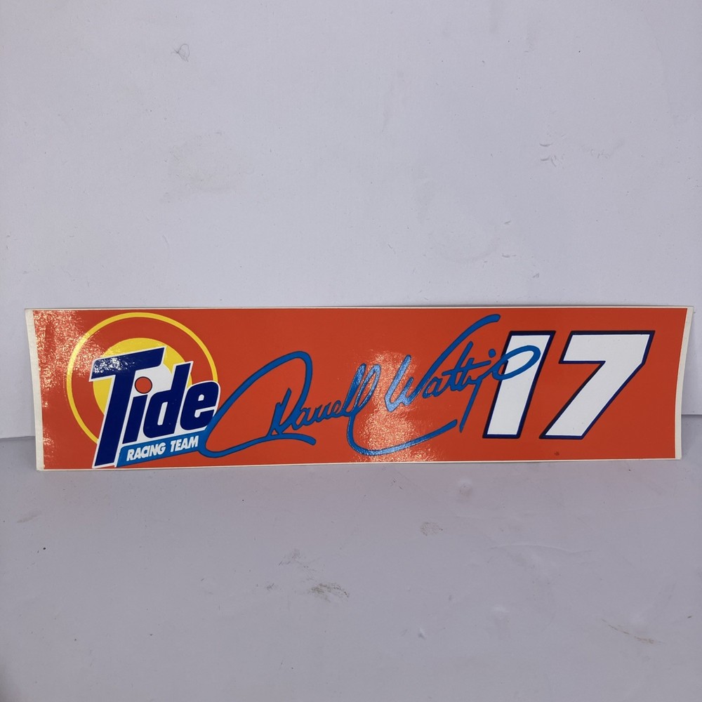 Vintage Darrell Waltrip #17 NASCAR Bumper Sticker Decal