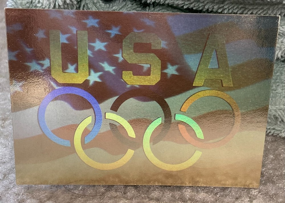1992 Impel Olympic Creed Olympic Rings Hologram Card, Nr Mint/Mint
