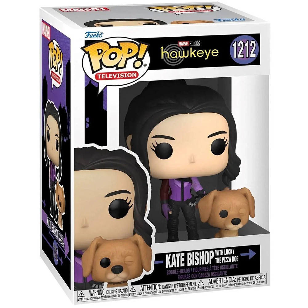 Marvel: Hawkeye - Kate Bishop with Lucky the Pizza Dog Bobble-Head Figure (#1212
