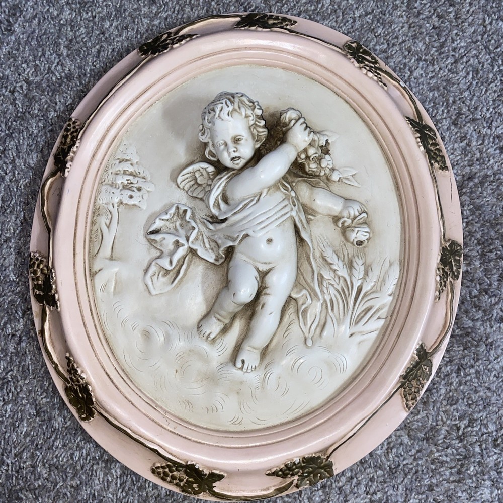 Putto relief wall art From The mid-20th century reproduction Angel
