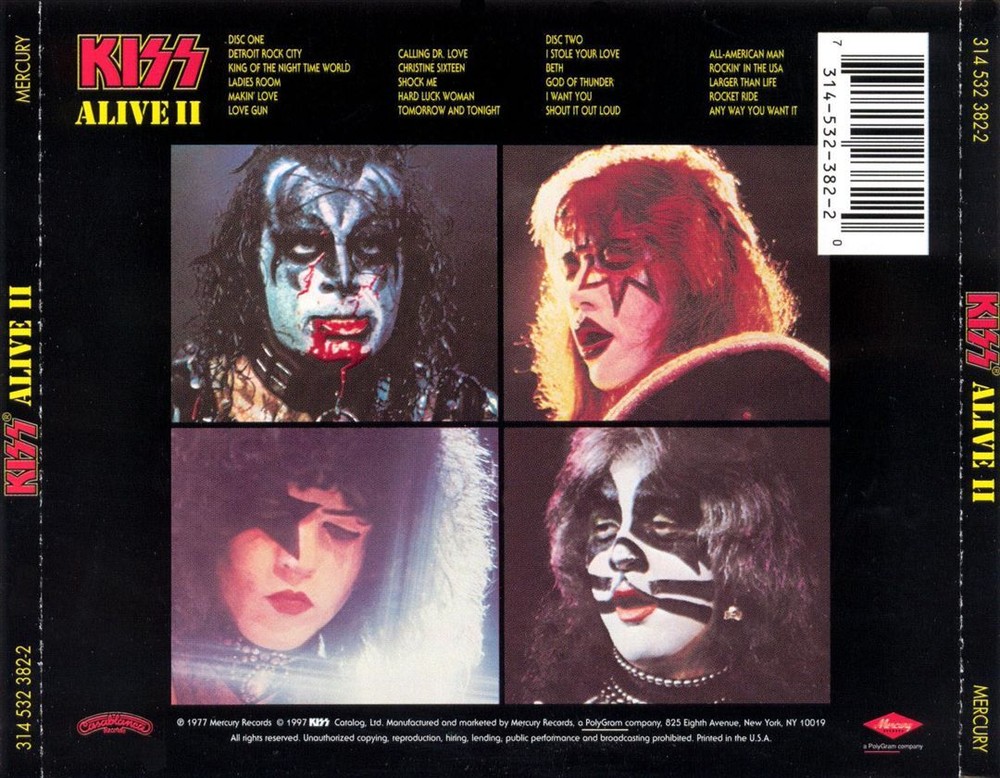 KISS ALIVE II NEW CD