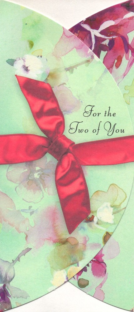 WEDDING GIFT CARD HOLDER Ribbon Graphic (not real ribbon) by American Greetings-image