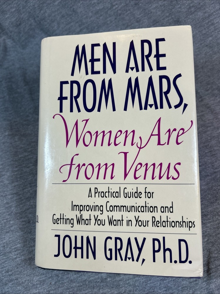 Men Are from Mars Women Are from Venus 1992 First Ed. + Dust Jacket John Gray