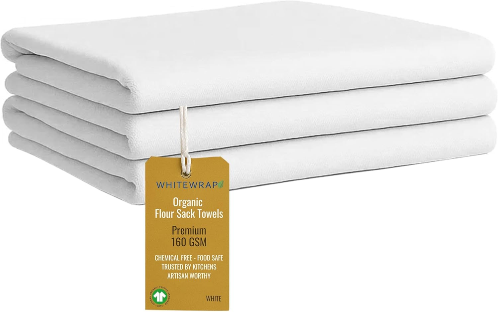 Flour Sack Towels| Tea Towel for Crafts| Kitchen Dish Cotton Blank Towel for Emb