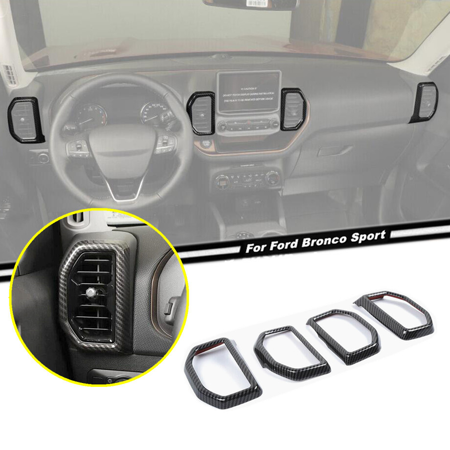 2021-2024 Ford Bronco Sport Carbon Fiber AC Vent Cover Trim