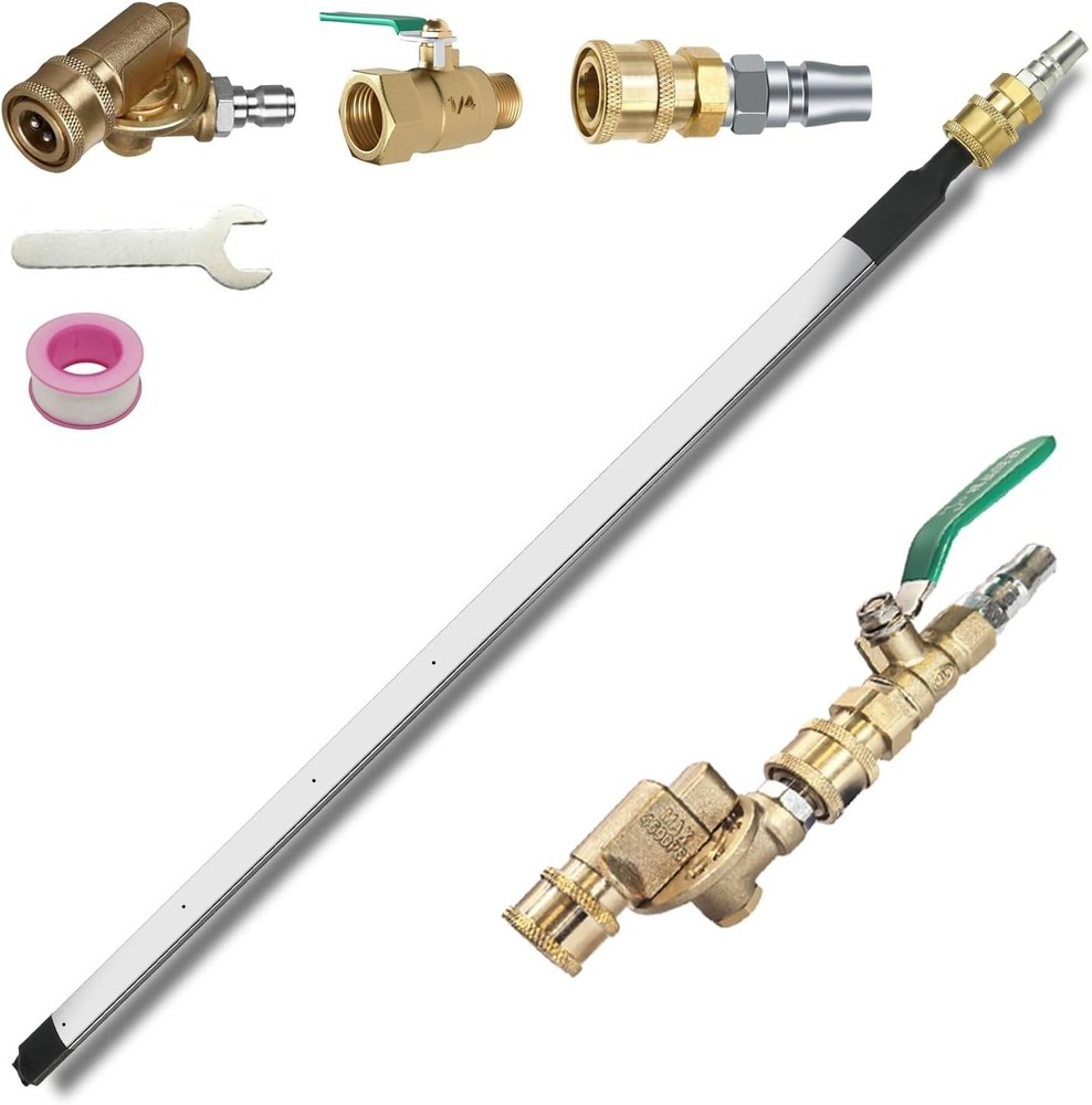 Radiator Cleaning Wand with Water Air Flow for Efficient Dust Removal