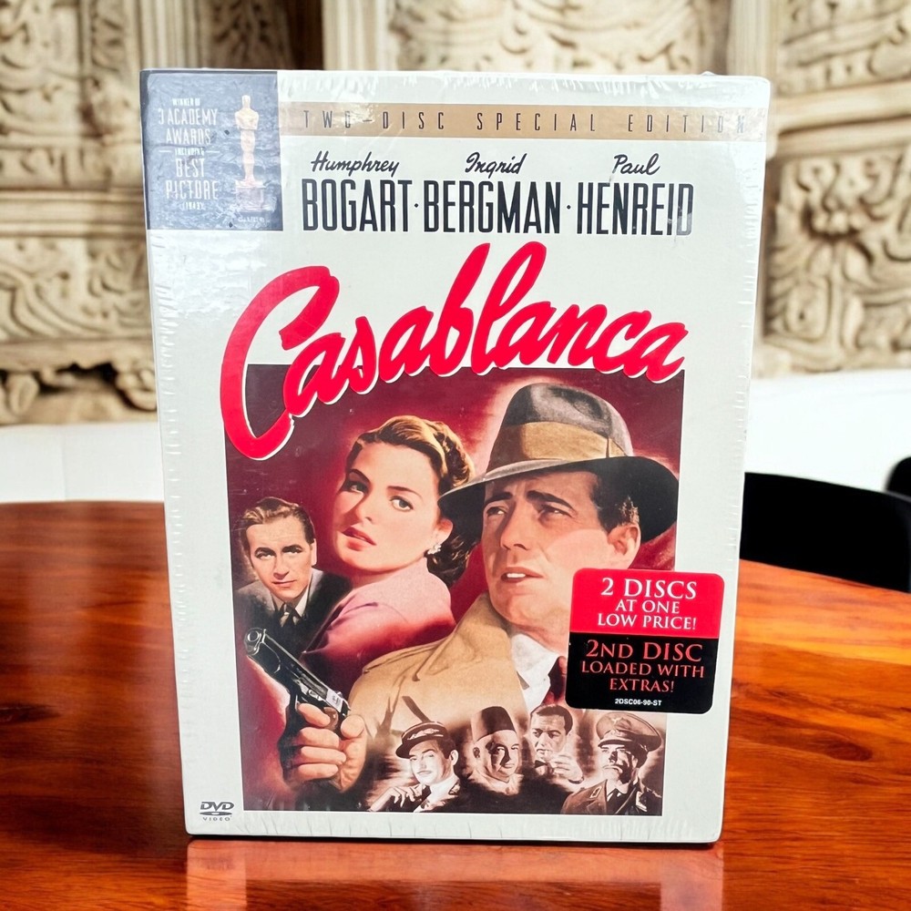 New! Casablanca Movie (DVD, 1942, 2-Disc Set, Two Disc Special Edition)  Sealed