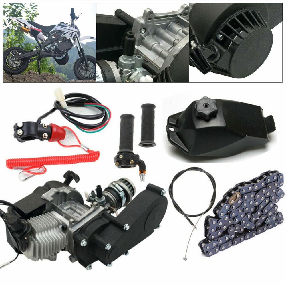 For Atv Pocket Mini Quad Bike Scooter 49cc 2-stroke Pull Start Engine Motor Kit