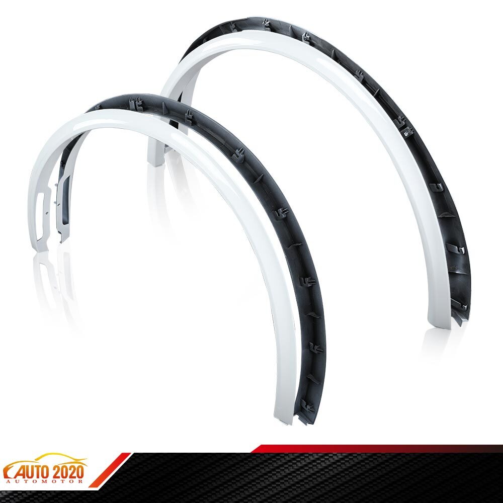 4* New Wheel Fender Flare White Fit For 2020-2022 Tesla Model Y Wheel Arch Cover