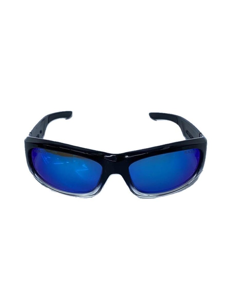 Black Flys Men's Plastic Sports Sunglasses in Black and Blue Style 185