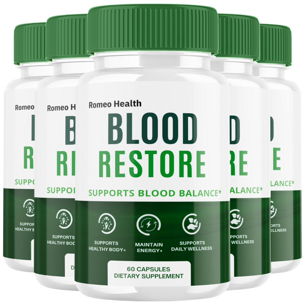 Blood Restore Capsules, Official Blood Restore Support Supplement (5 Bottle)