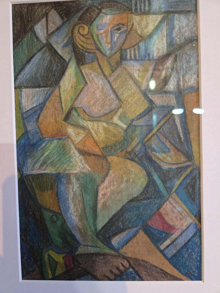 Cubo- Futurism Painting Cubist avant garde Museum Quality