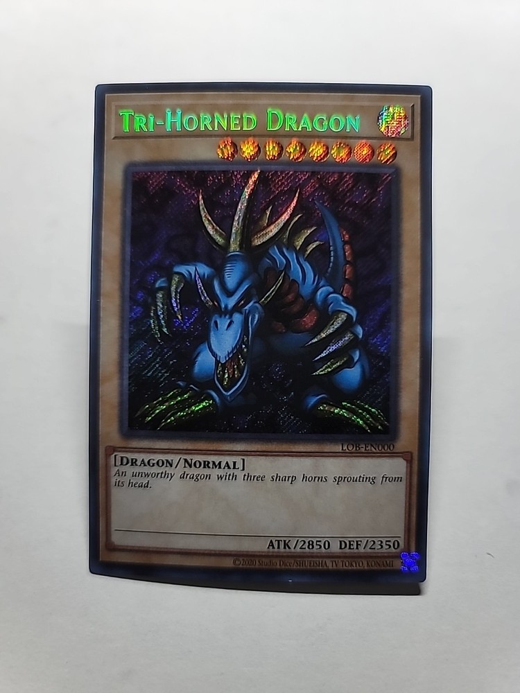 Tri-Horned Dragon LOB-EN000 Limited Edition 25th Anniversary Ultra Rare