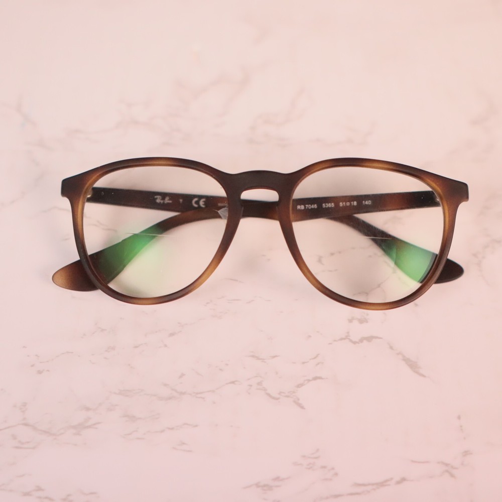 Ray-Ban Erika RB7046 5365 Matte Havana Round Full Rim Eyeglasses FRAMES ONLY